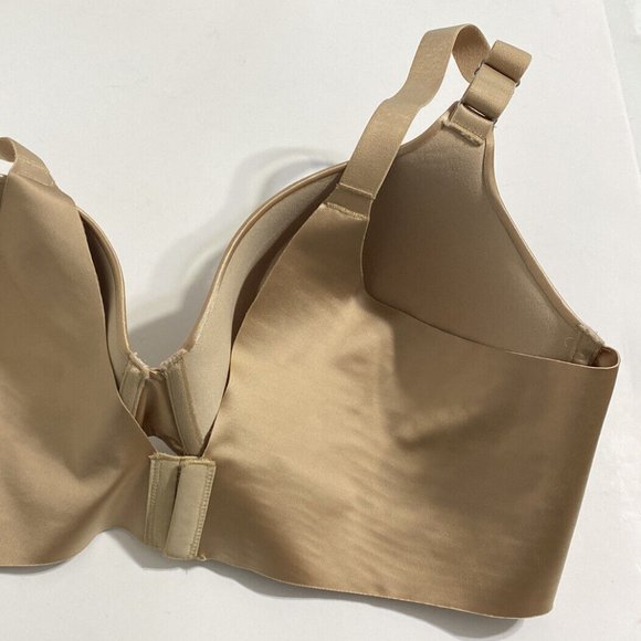 Secret Treasures Bra 42D Beige Light Lined Bonded Back Smoothing Sides NEW - Picture 5 of 10